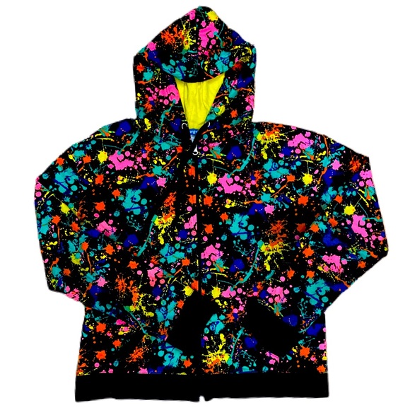 90’s splatter-paint hoodie - Picture 3 of 4